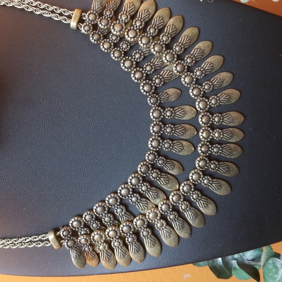 Bohemian rustic statement necklace choker - Picture 2 of 6
